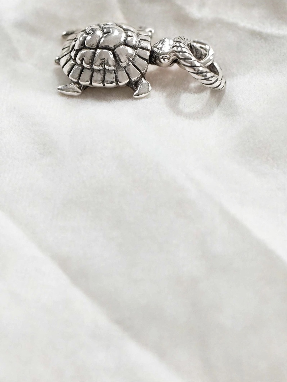 Brighton Pismo Turtle Charm JC6510 - Silver Sea Turtle Pendant